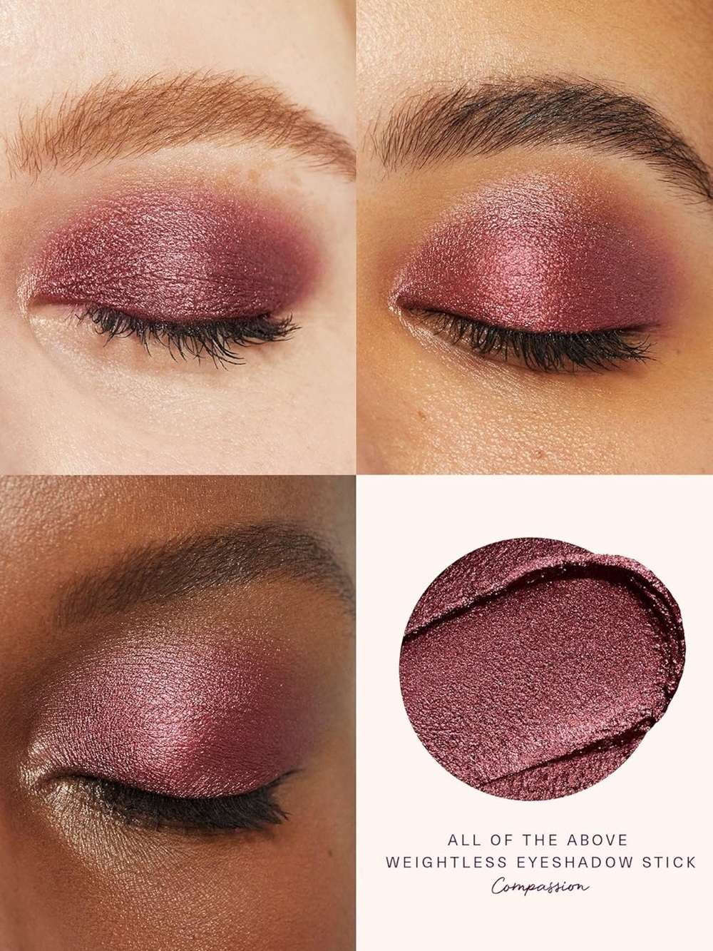 Rare Beauty Compassion All of the Above Weightless Eyeshadow Stick- burgundy